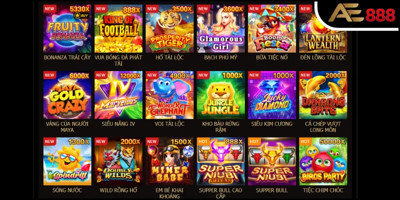 Sảnh Slot Game JDB có nhiều game hot